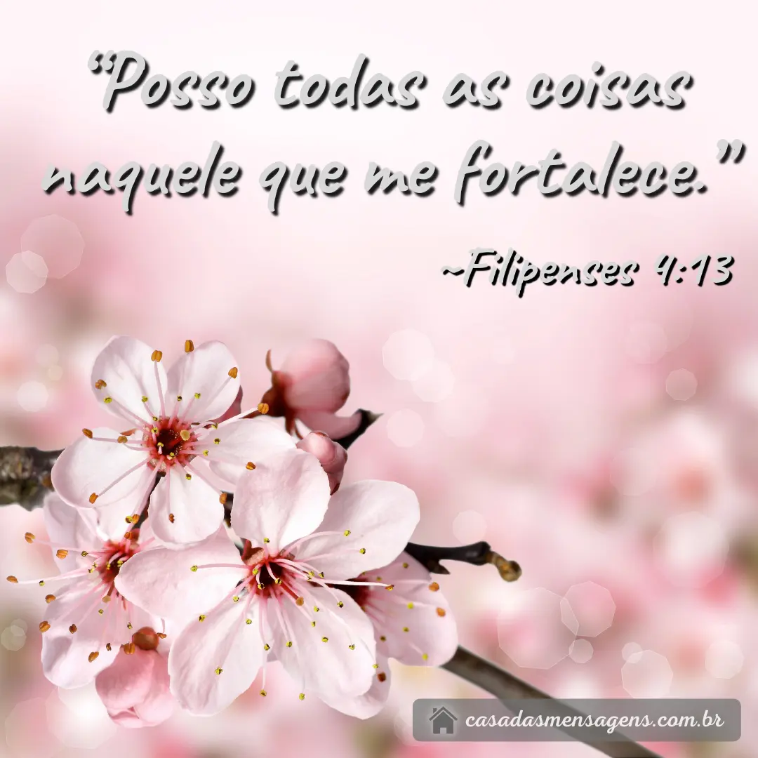 mensagem versículo Filipenses 4:13