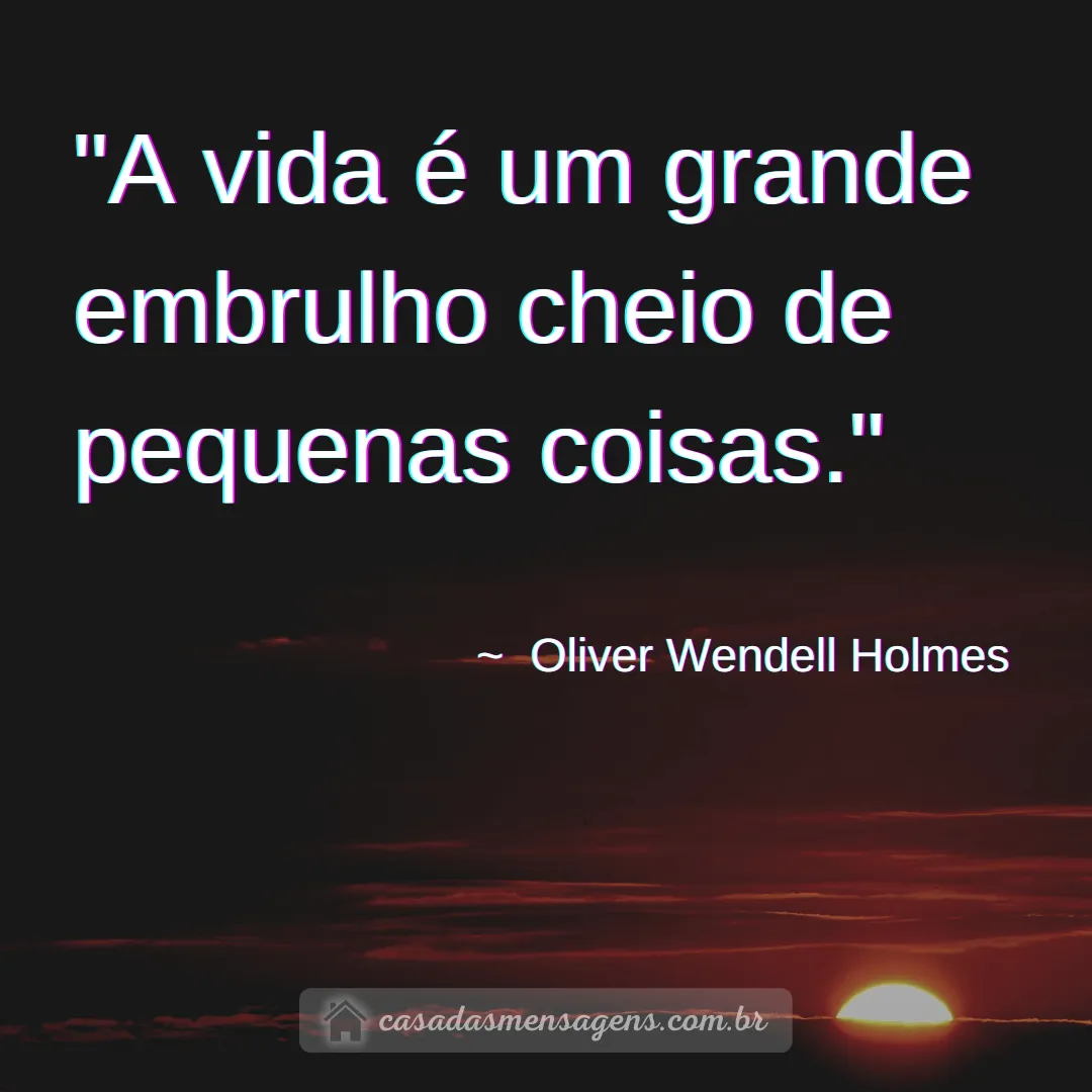 frase de Oliver Wendell Holmes