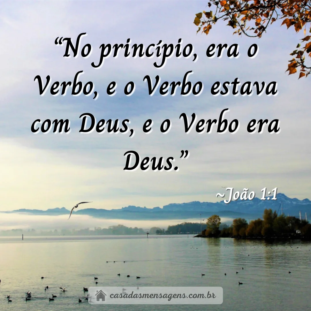 mensagem sobre versículo joao 1:1